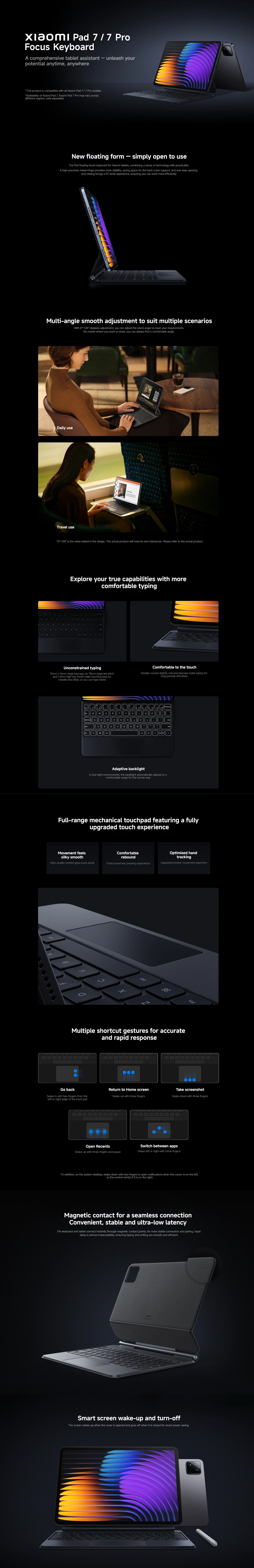 Xiaomi Pad 7 / 7 Pro Keyboard