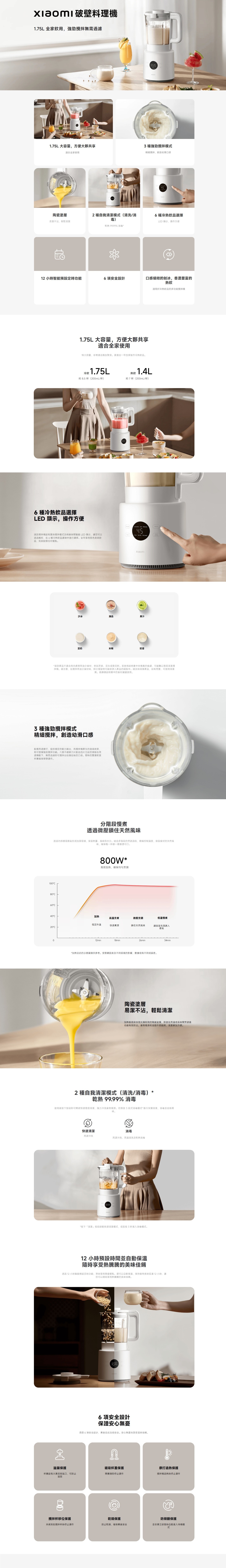 Xiaomi 小米 BHR07QTGB Xiaomi 破壁料理機 攪拌機
