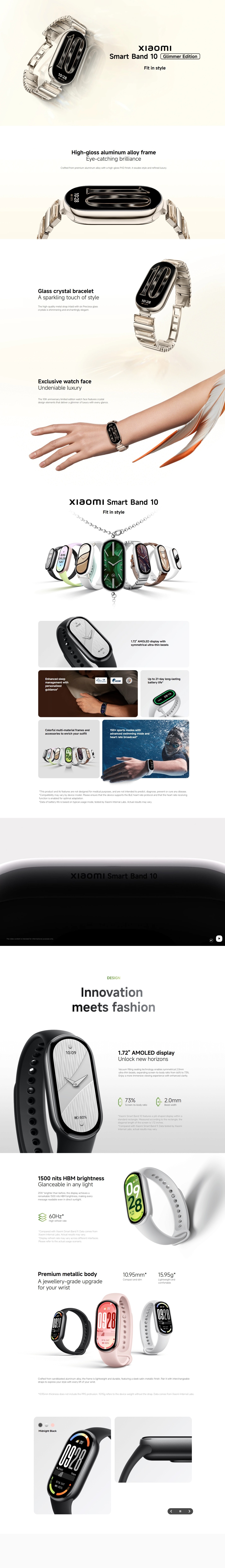 Xiaomi Smart Band 10 Smart Wearable