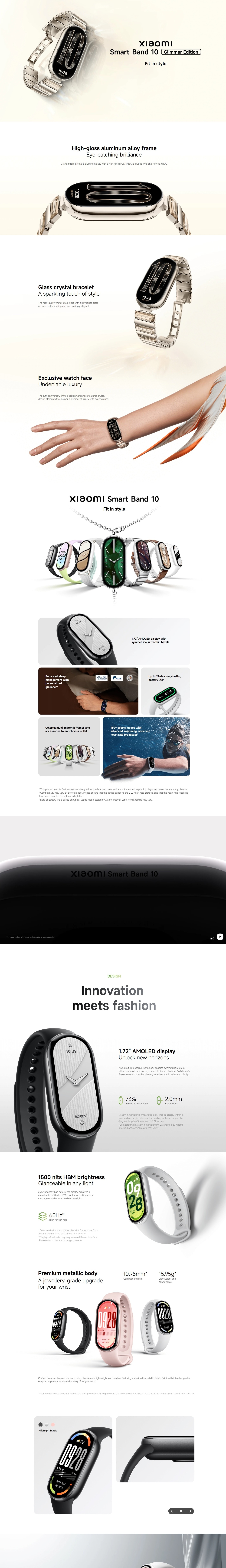 Xiaomi Smart Band 10 - Ceramic Edition