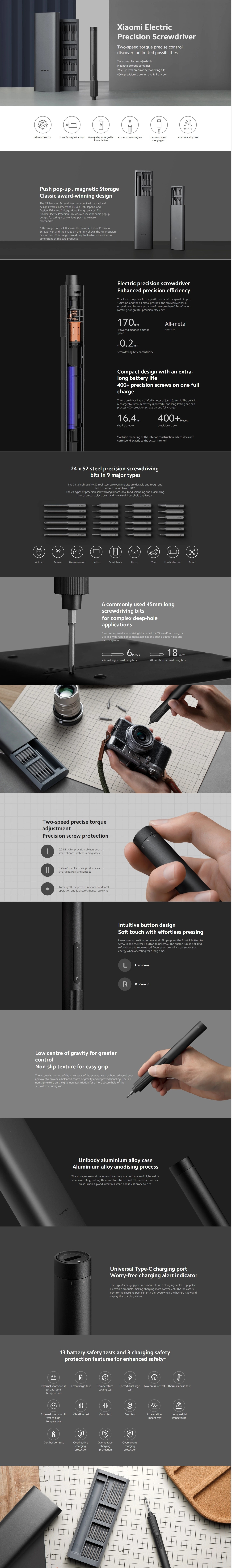 Xiaomi Mi Precision Screwdriver Kit BHR4680GL
