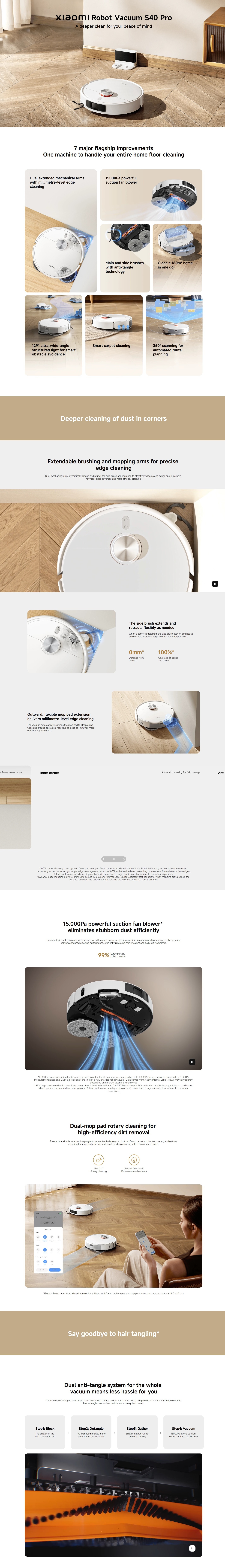 Xiaomi BHR089QGB Robot Vacuum S40 Pro