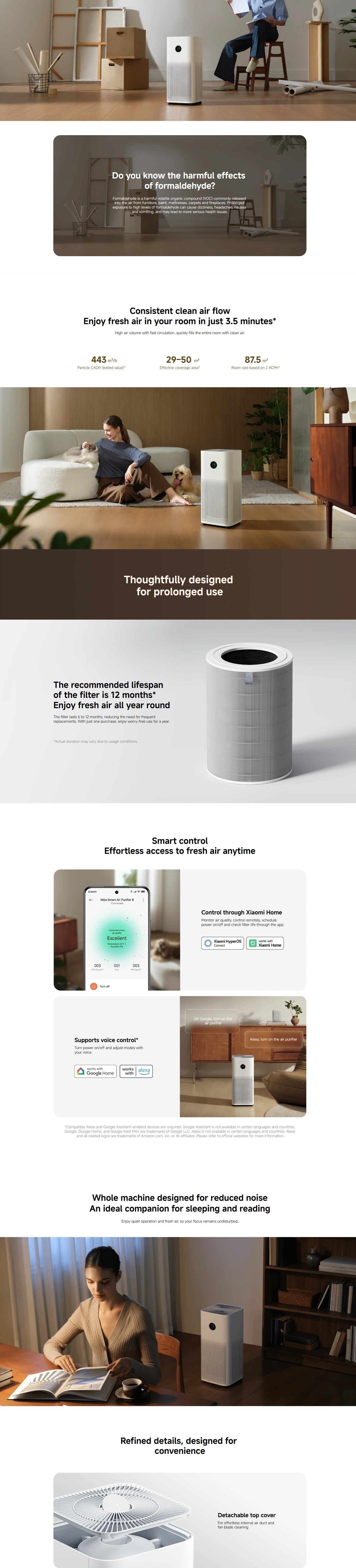 Xiaomi BHR08MWGB Smart Air Purifier 6