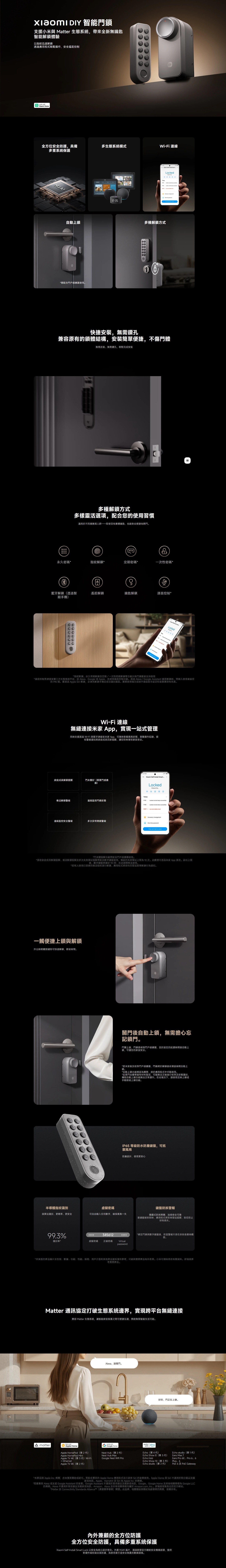 Xiaomi 小米 BHR07XDGL (附鍵盤) DIY 智能門鎖