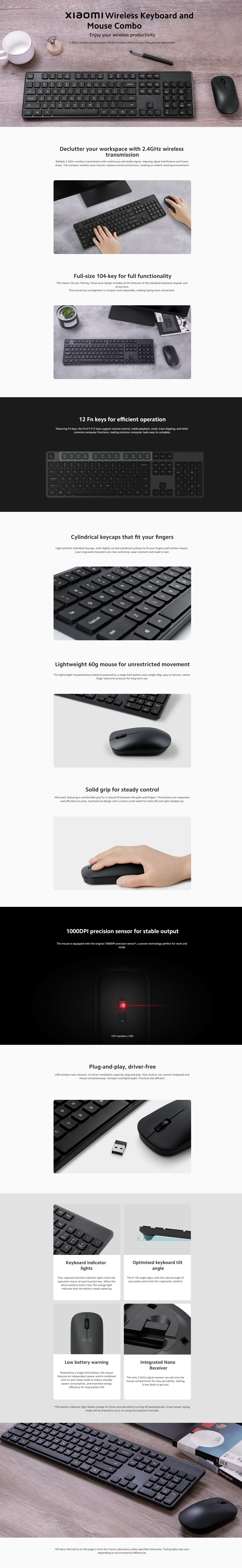 Xiaomi BHR6100GL Wireless Keyboard and Mouse Combo