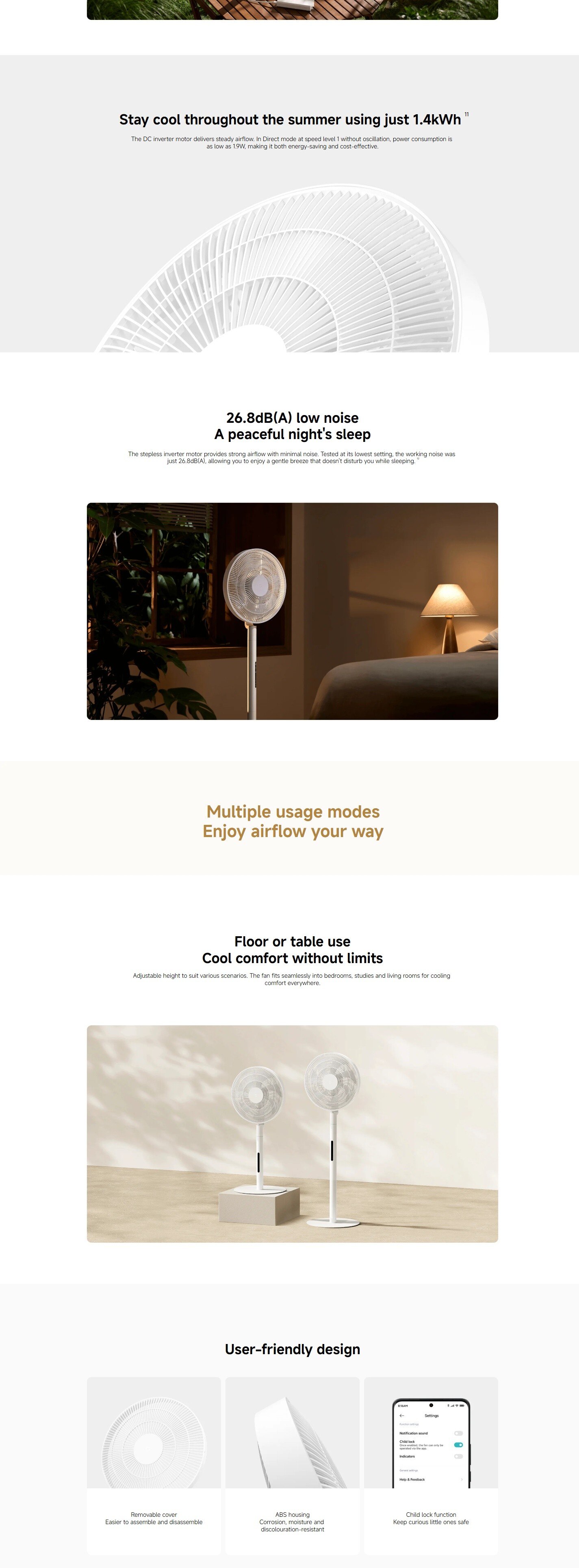 Xiaomi BHR08UPGB Smart Standing Fan