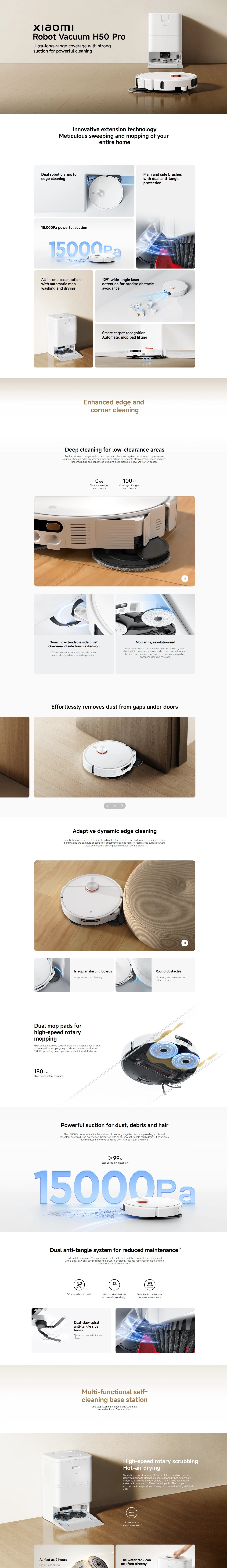 Xiaomi BHR089MGB Robot Vacuum H50 Pro