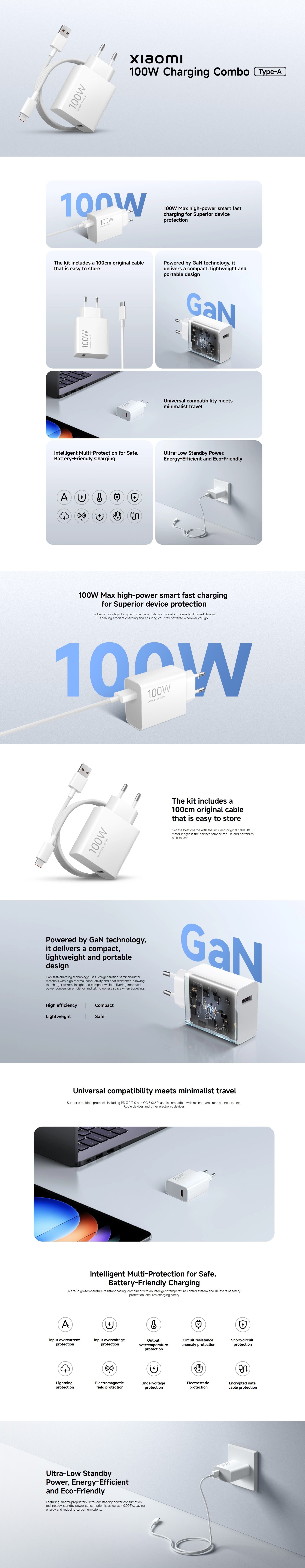 Xiaomi 100W Charging Combo (Type-A) UK