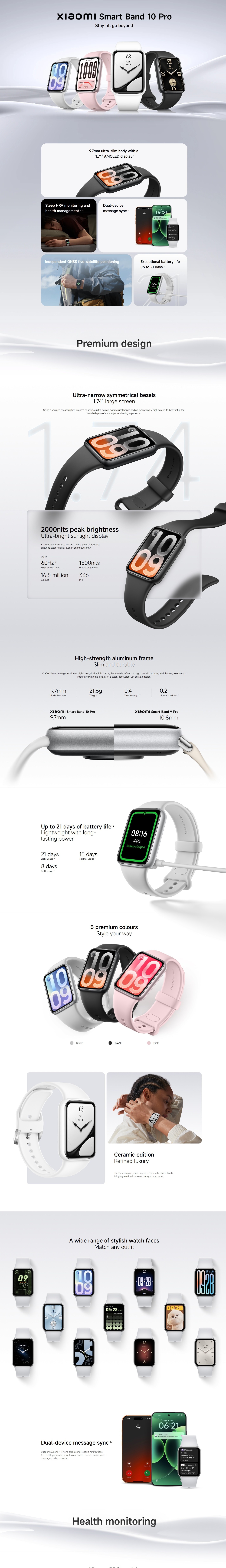 Xiaomi Smart Band 10 Pro Smart Watch
