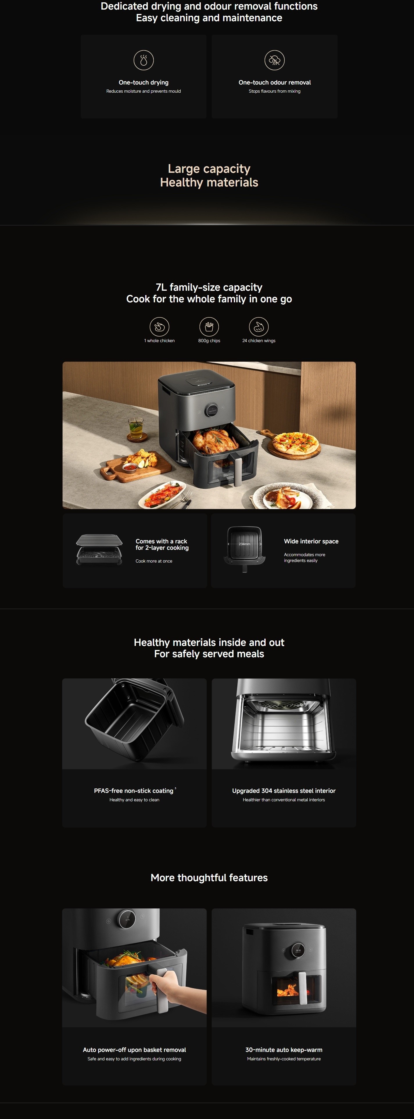 Xiaomi BHR08U5GB Smart Steam Air Fryer (7L)