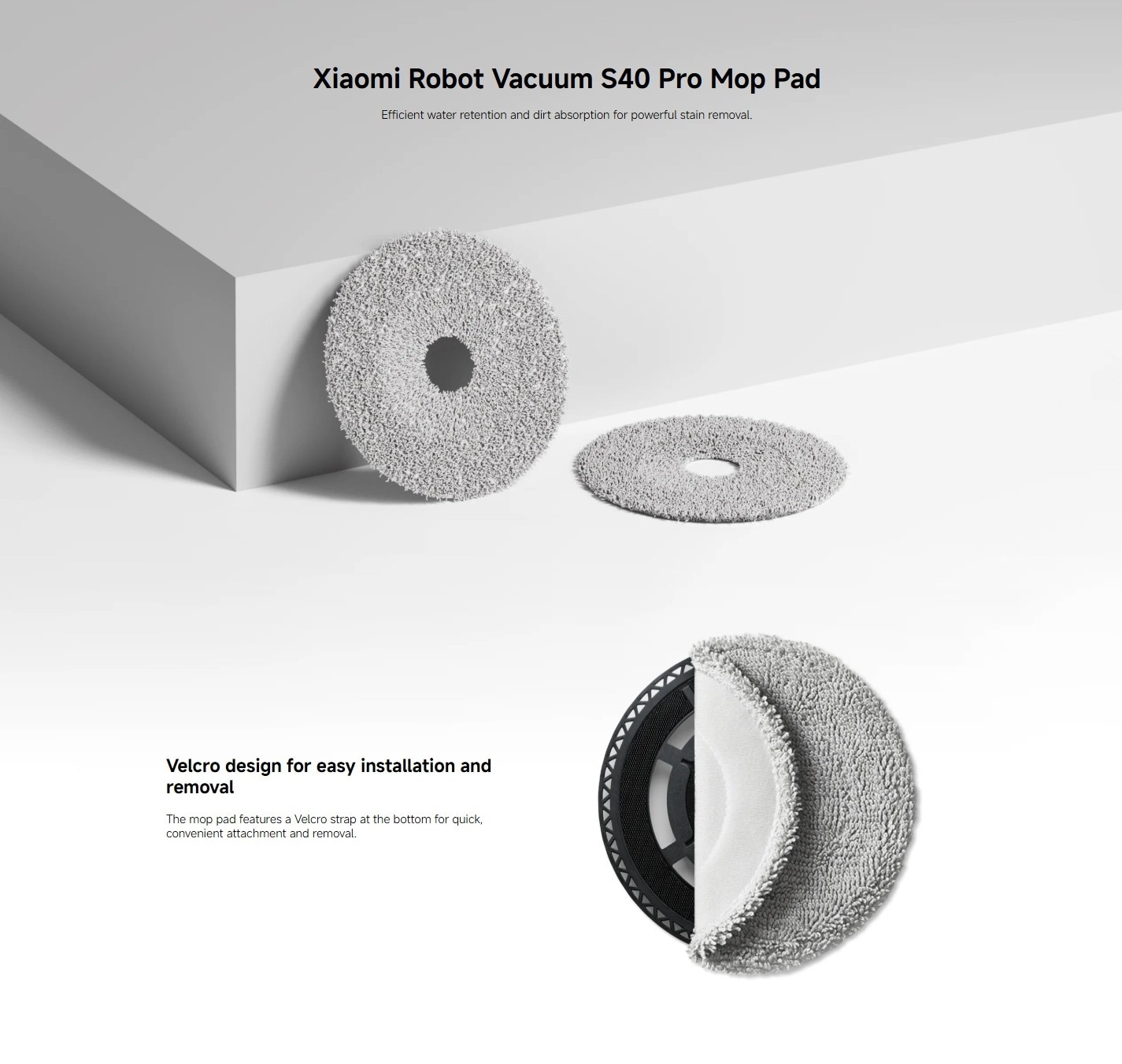 Xiaomi BHR08VBGL Robot Vacuum S40 Pro / H50 / H50 Pro Mop Pad
