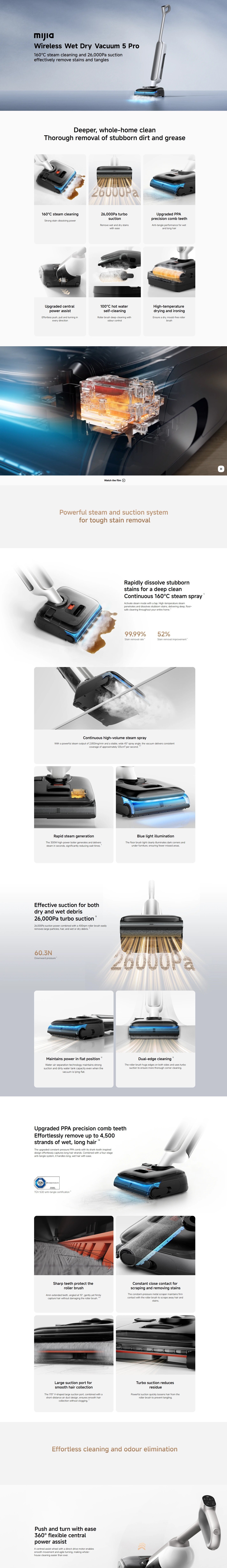 Xiaomi BHR098LUK Wireless Wet Dry Vacuum 5 Pro