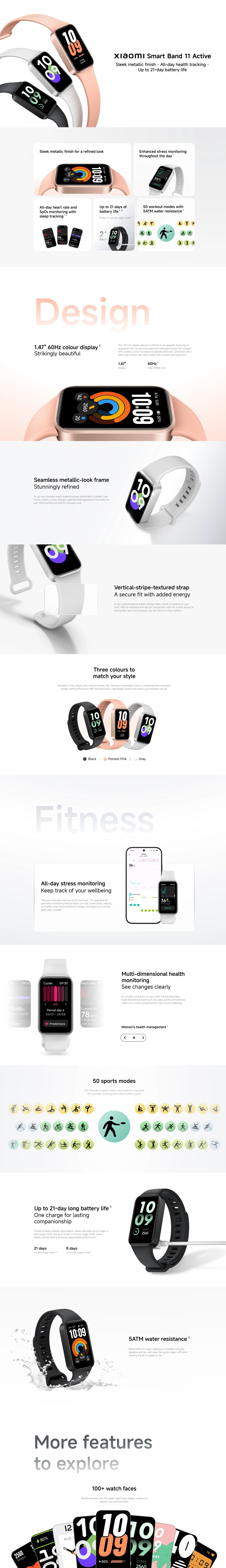 Xiaomi Smart Band 11 Active Smart Wearable