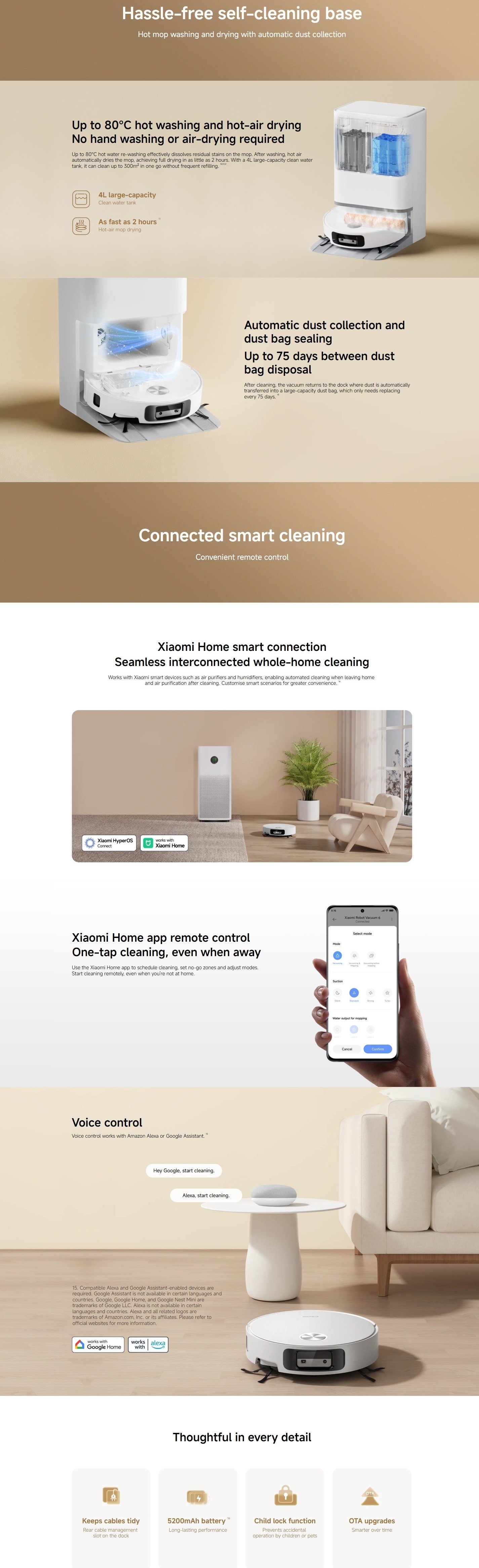 Xiaomi BHR08ZSGB Robot Vacuum 6