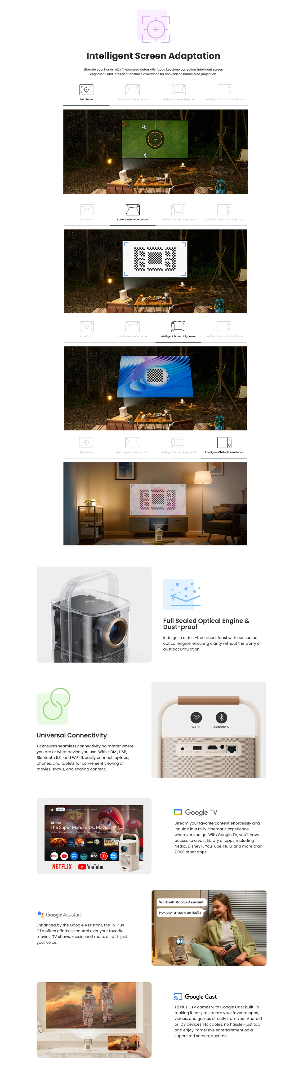 Yaber T2 Plus 投影機