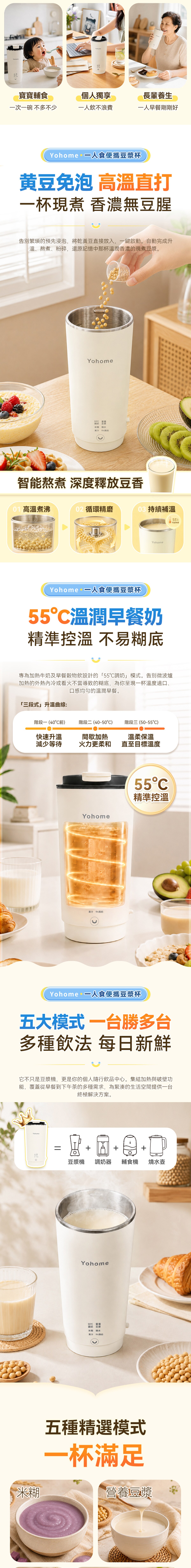 Yohome DJB-0301A Multifunctional Portable High-Speed ​​Blender Cup