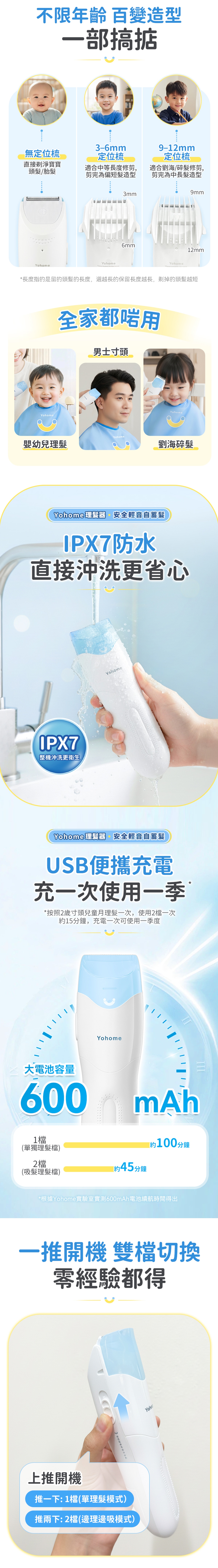 Yohome YH-028 children's hair clipper
