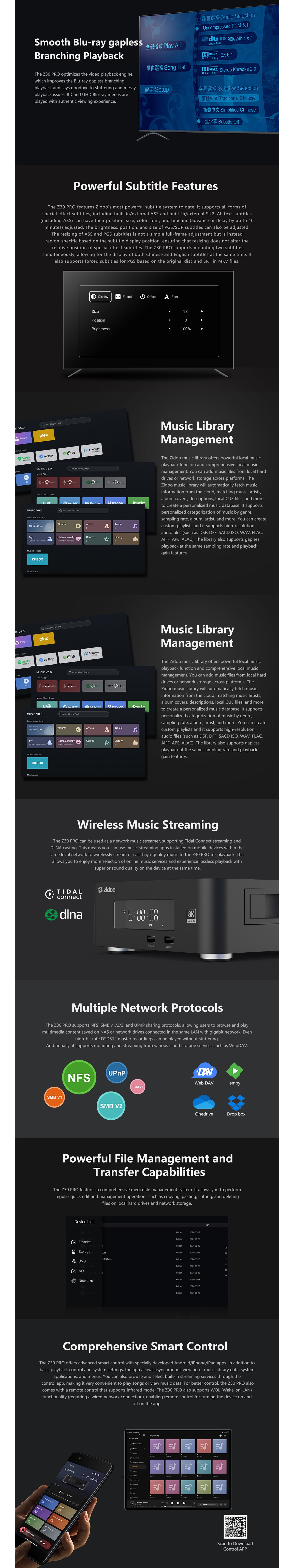 Zidoo Z30 Pro 8K Media Player