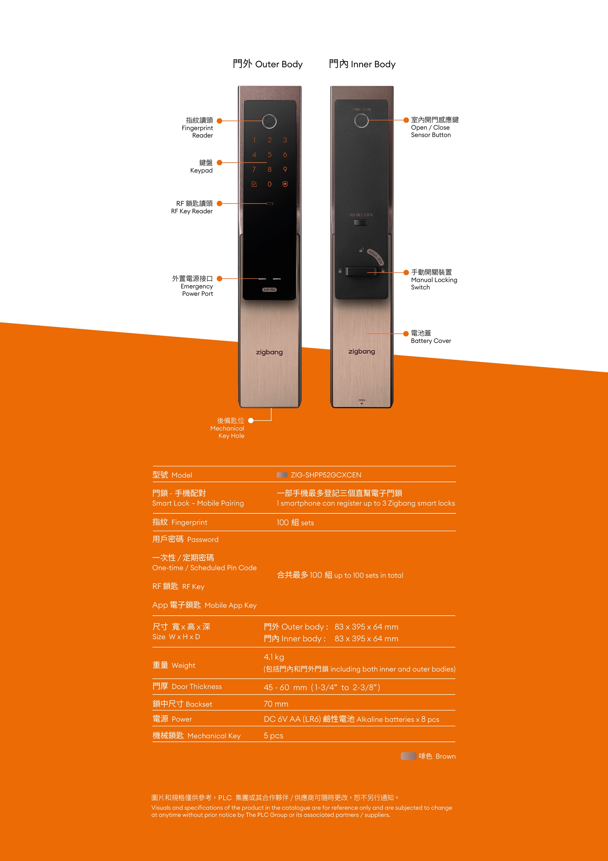 Zigbang SHP-P52 Smart Door Lock