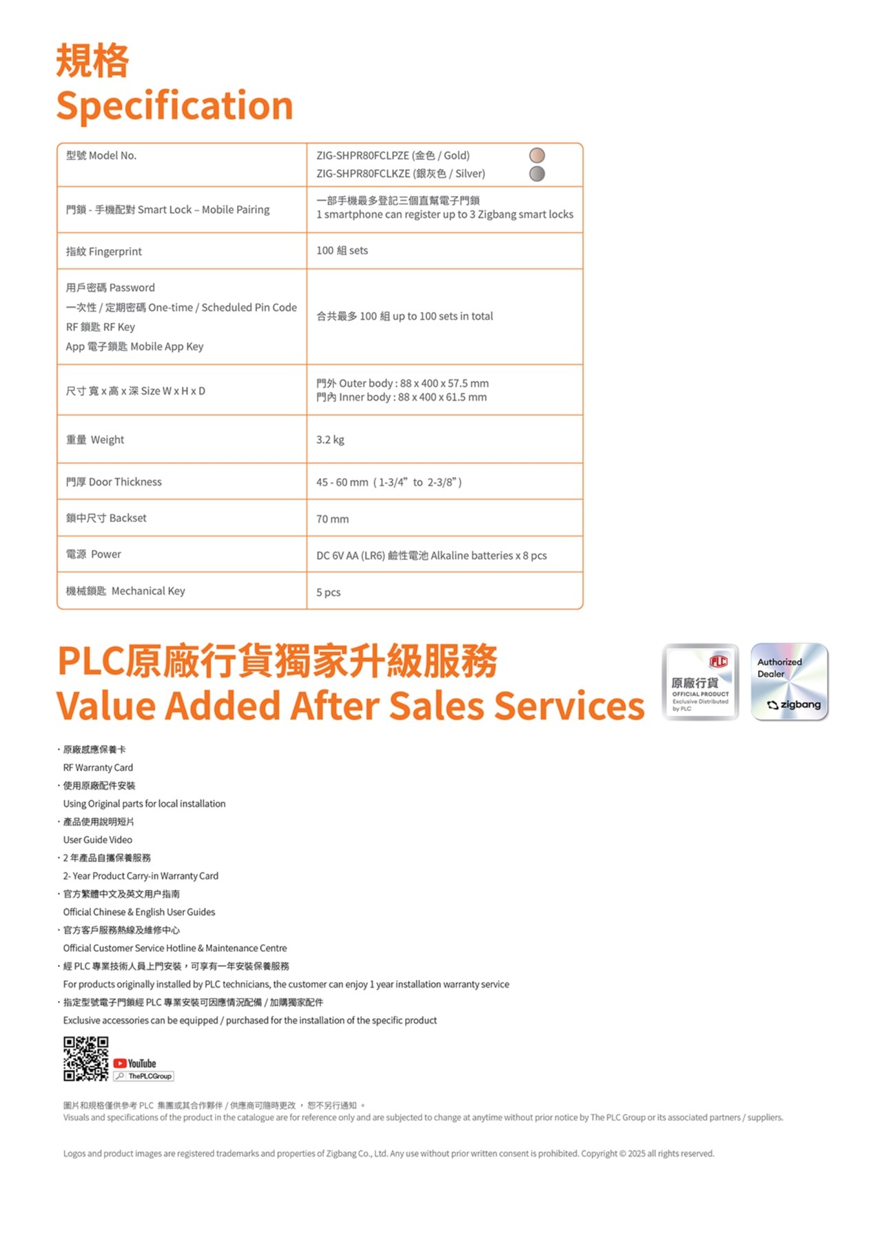 Zigbang SHP R80 WIFI IOT SMART DOOR LOCK