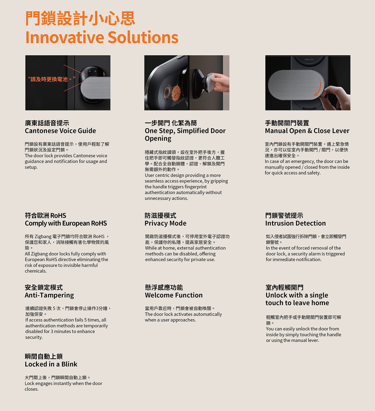 Zigbang Passwordless AI Door Lock ZD-R70