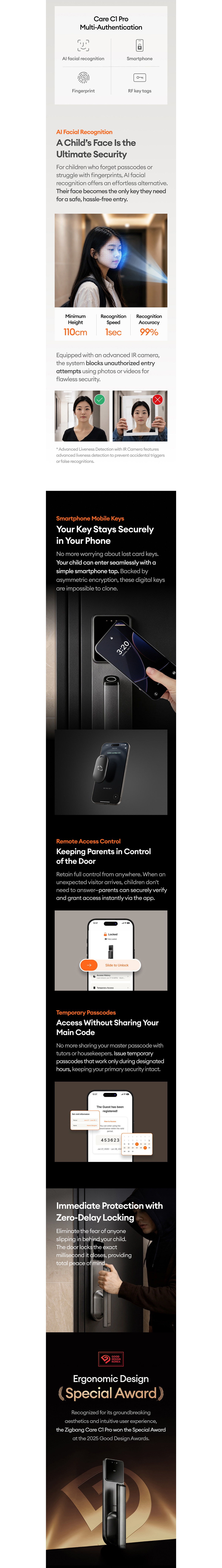 Zigbang Care C1 Pro Door Lock ZD-R71