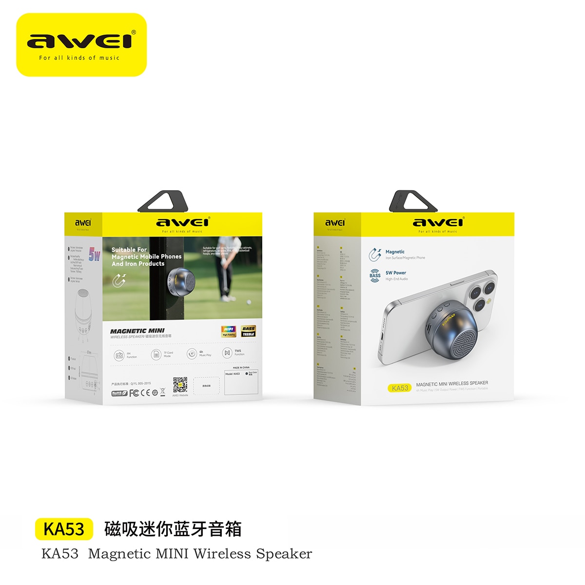 awei KA53 磁吸迷你藍牙音箱