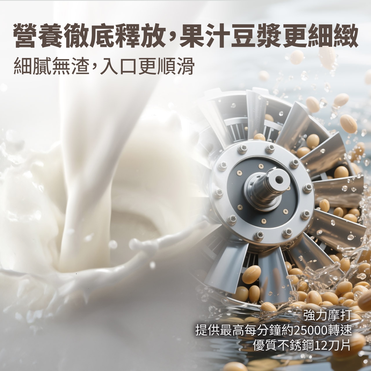 ecHome MSMMP12316 靜音微壓破壁機 (附全無渣豆漿功能)