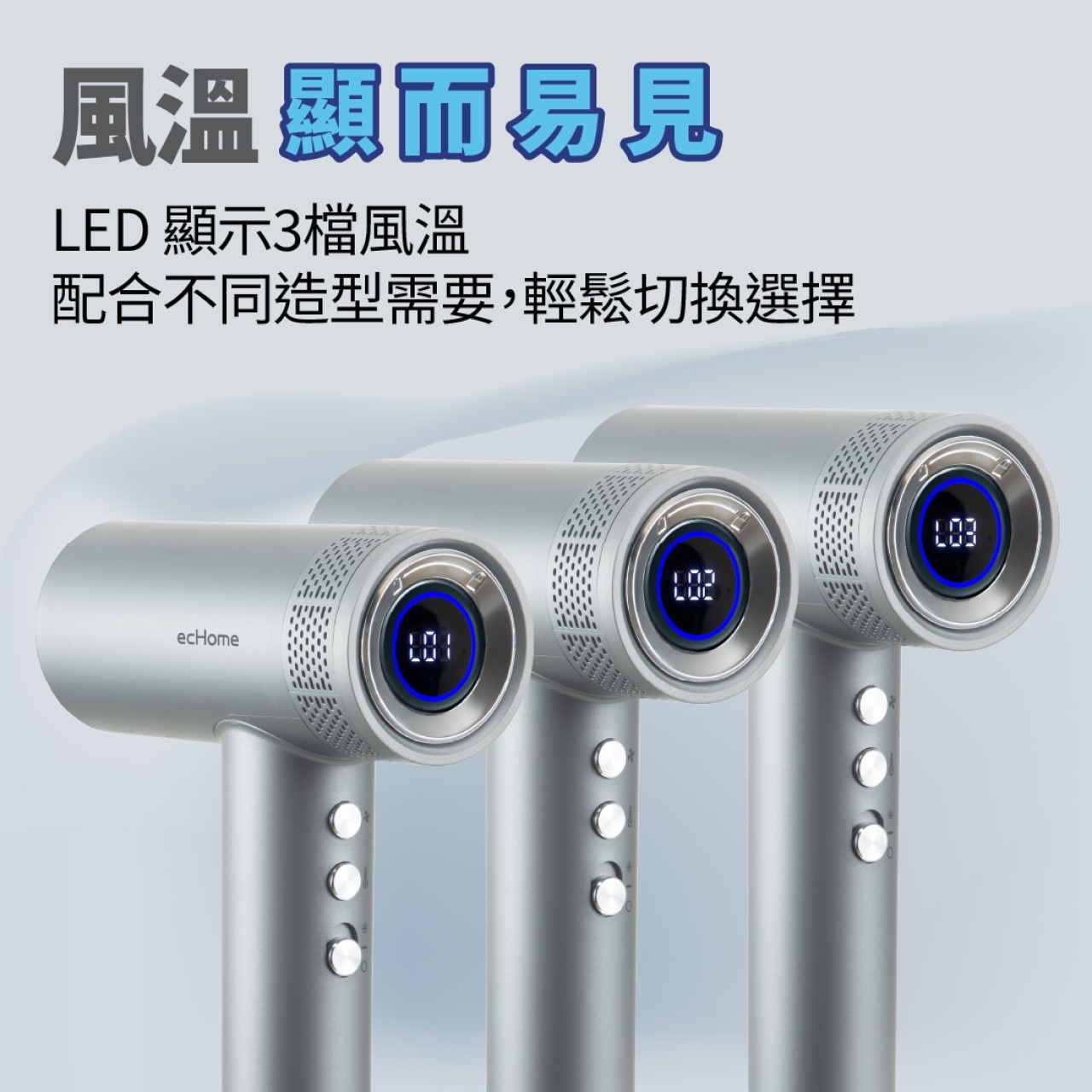 ecHome 億世家 HD1450 1450W 高速風筒