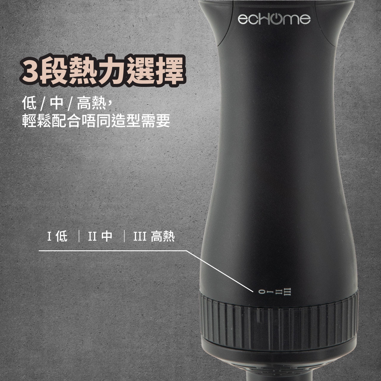 ecHome 億世家 HDB600 二合一熱風造型梳