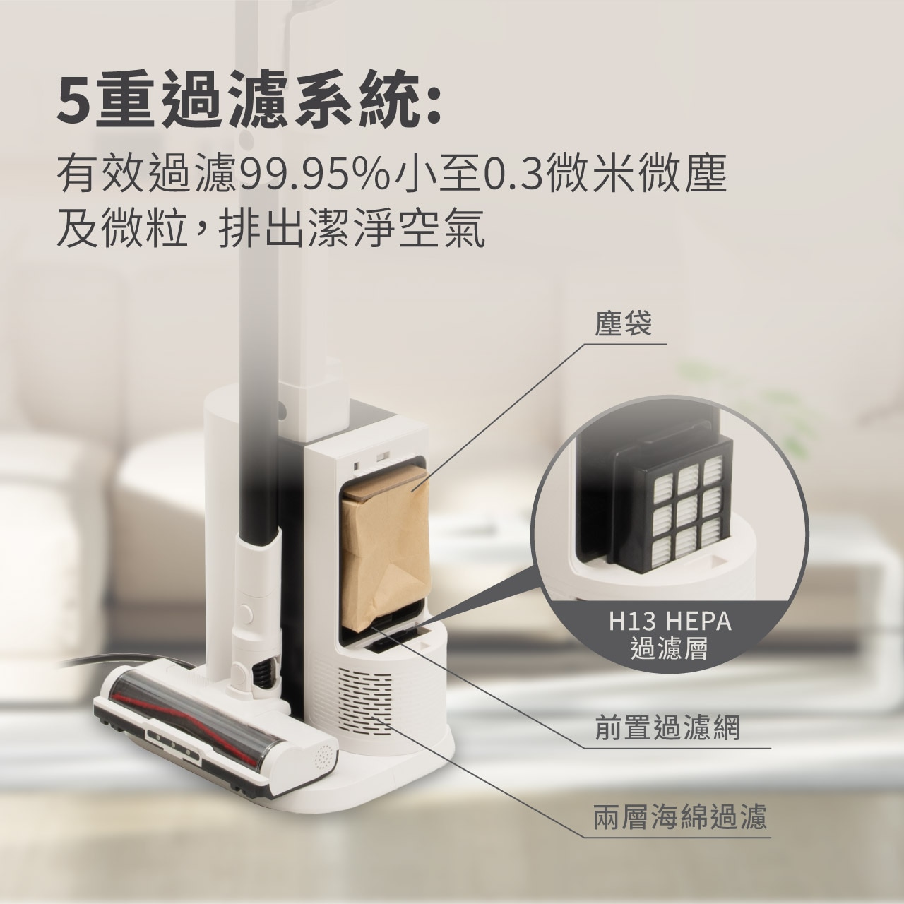ecHome 億世家 VCS230 自動清空強力旋風吸塵機