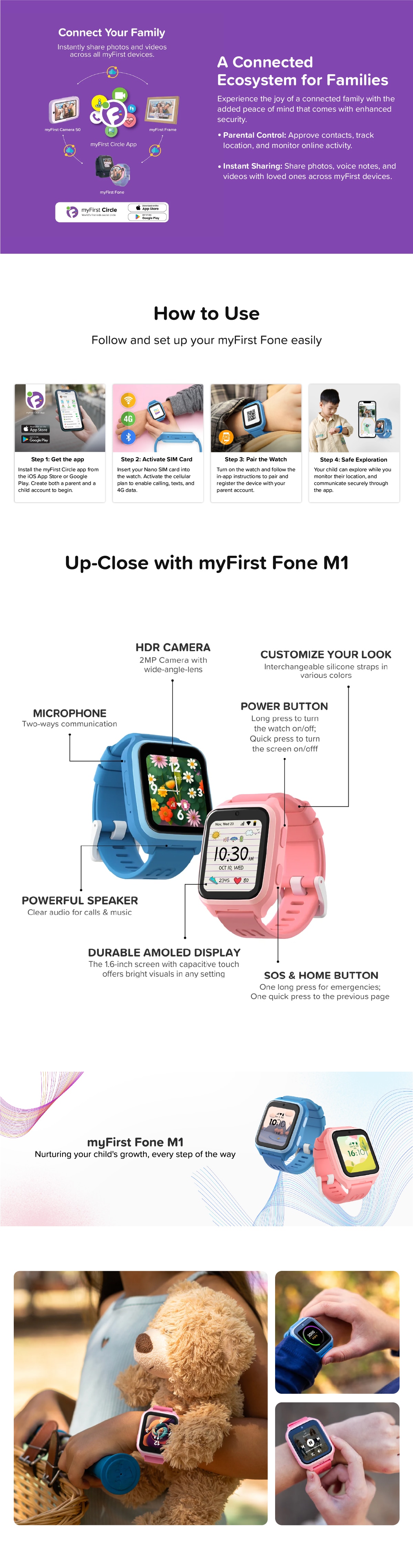myFirst Fone M1 Kids Smartwatch
