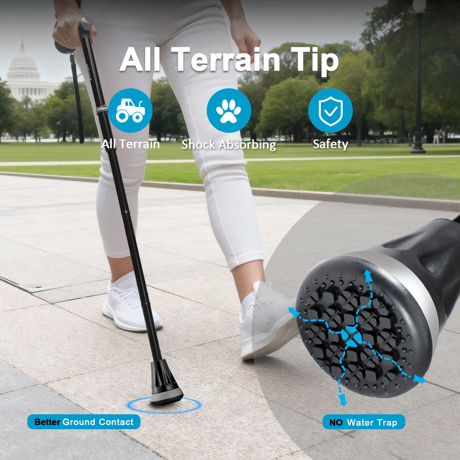 rehand Foldable Walking Cane