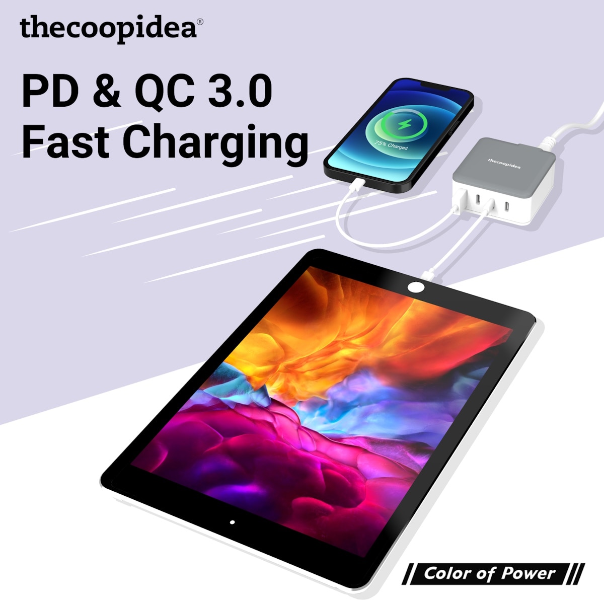 thecoopidea Mini Block 45W GaN PD Charging Station