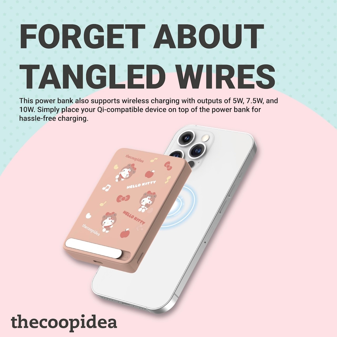 thecoopidea Hello Kitty STACK+ 5000mAh Magnetic Powerbank