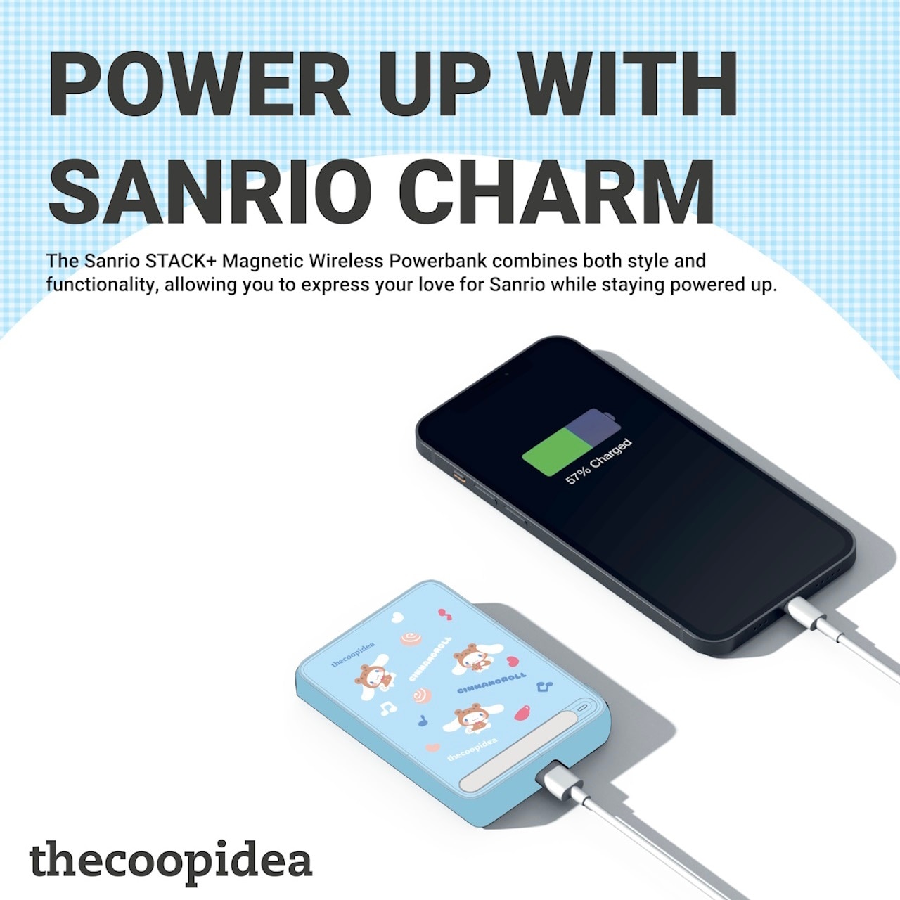 thecoopidea Kuromi STACK+ 5000mAh Magnetic Powerbank