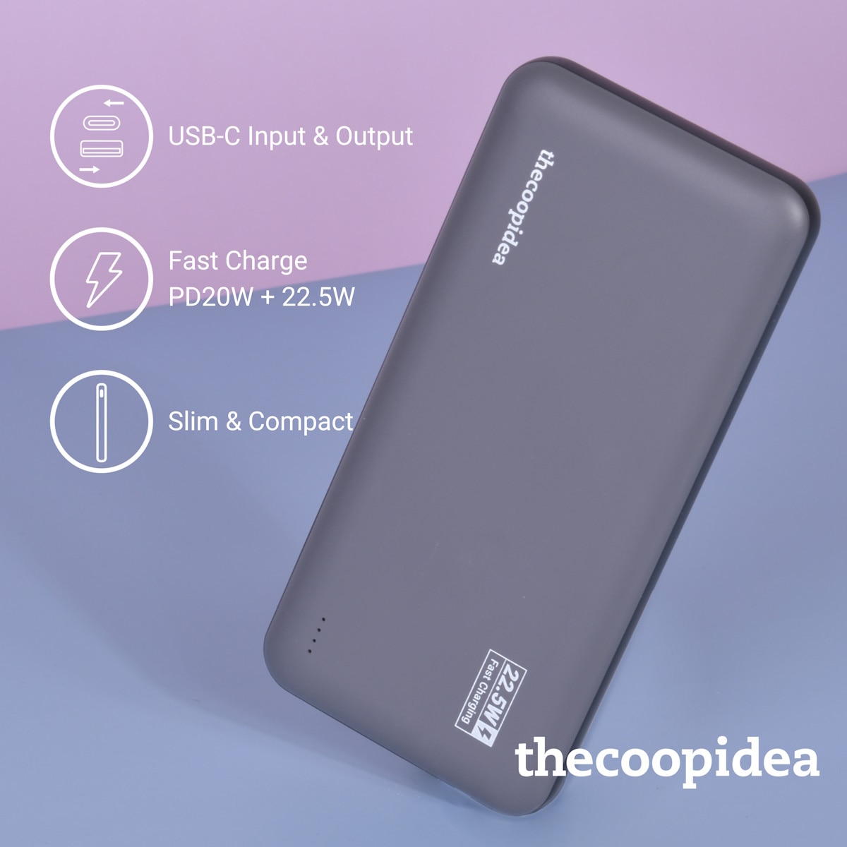 thecoopidea GUMMY PRO2 PD 22.5W 10000mAh Powerbank