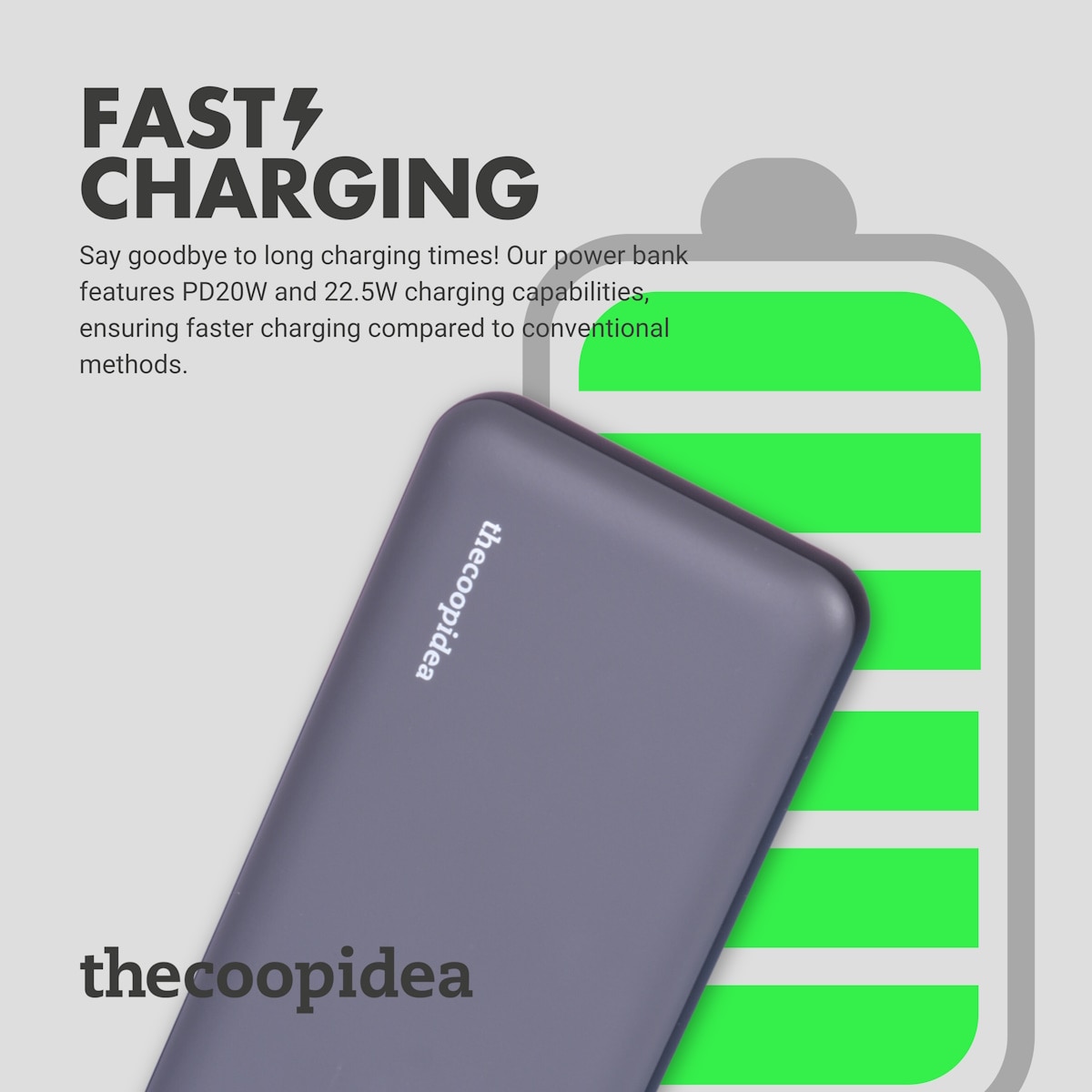 thecoopidea GUMMY PRO2 PD 22.5W 10000mAh Powerbank