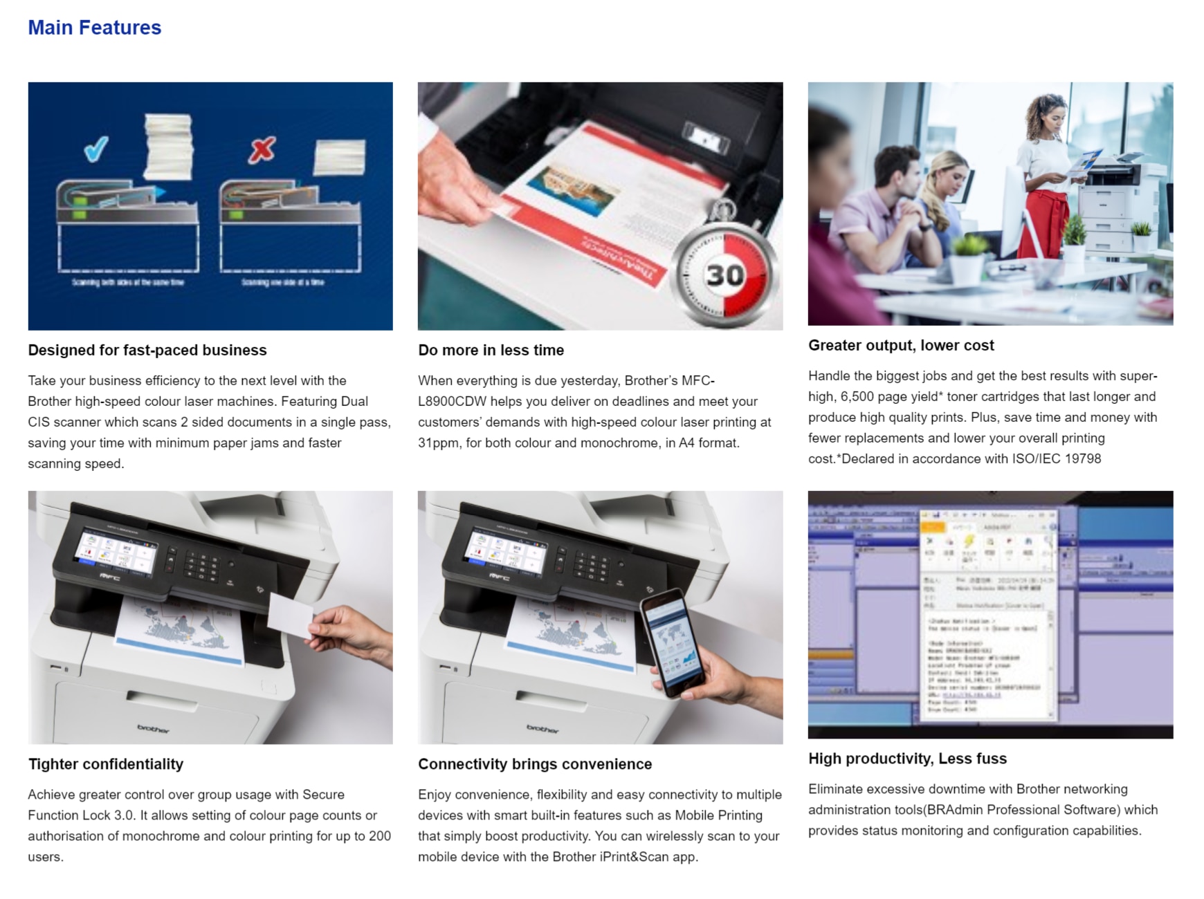 BROTHER MFCL8900CDW All in one Color Laser Printer