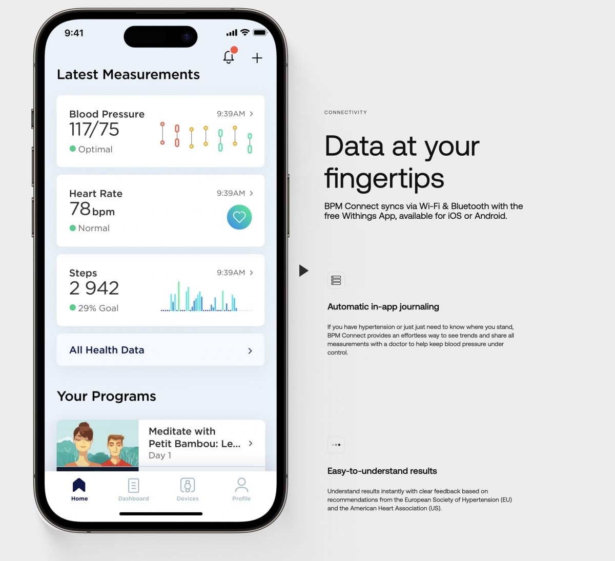 Withings BPM Connect 血壓計