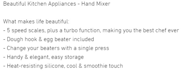 JNC Life is Beautiful Egg Mixer