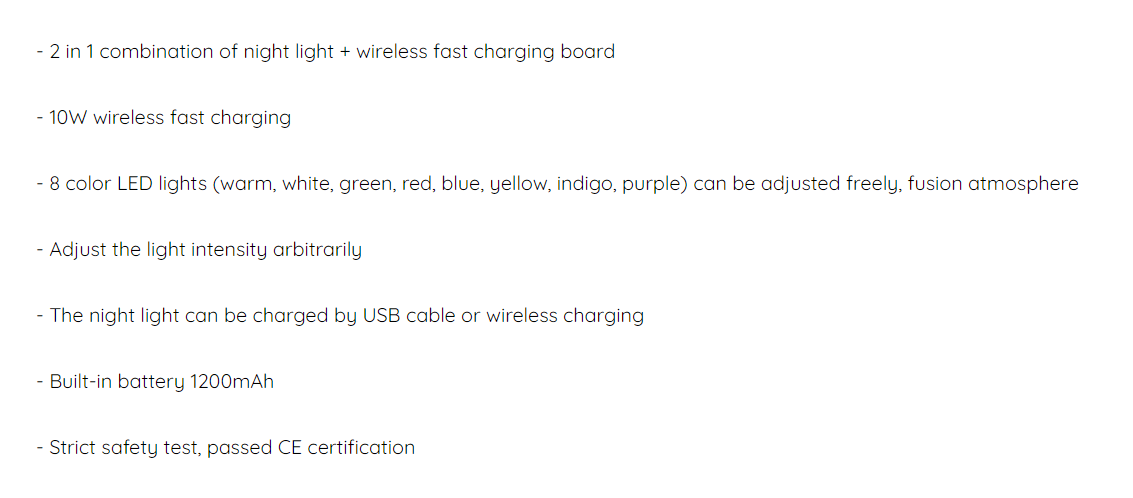 Kasuyi K18 Power Lamp Combo Wireless Charger