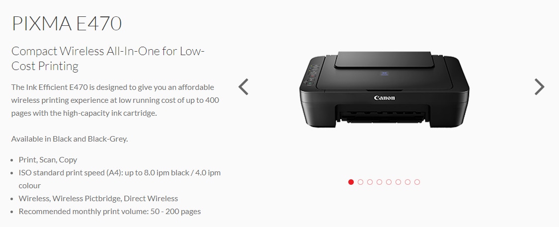 CANON PIXMA E470 All in one printer