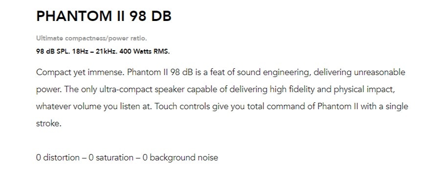 Devialet Phantom II 98DB Wireless Speaker