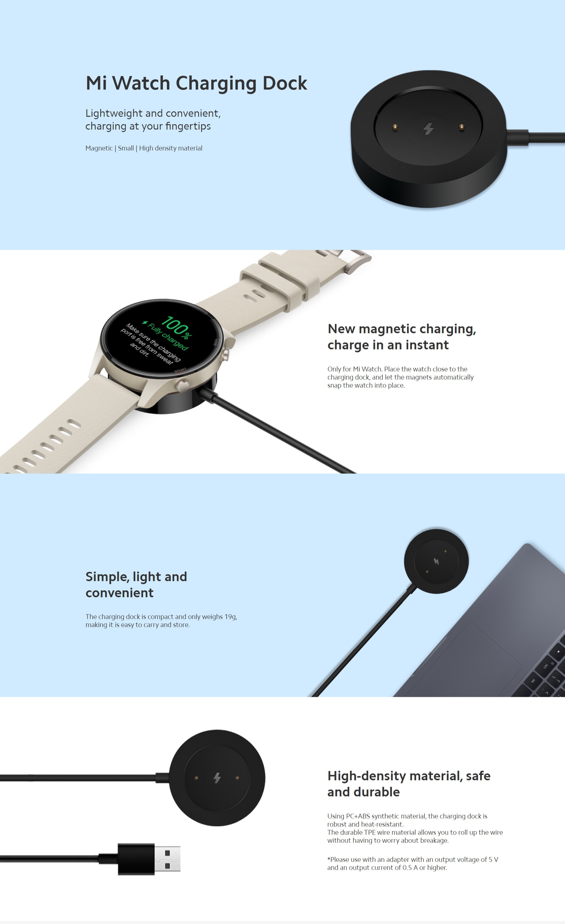 Xiaomi Watch Charging Dock Smart Wearable Accessory