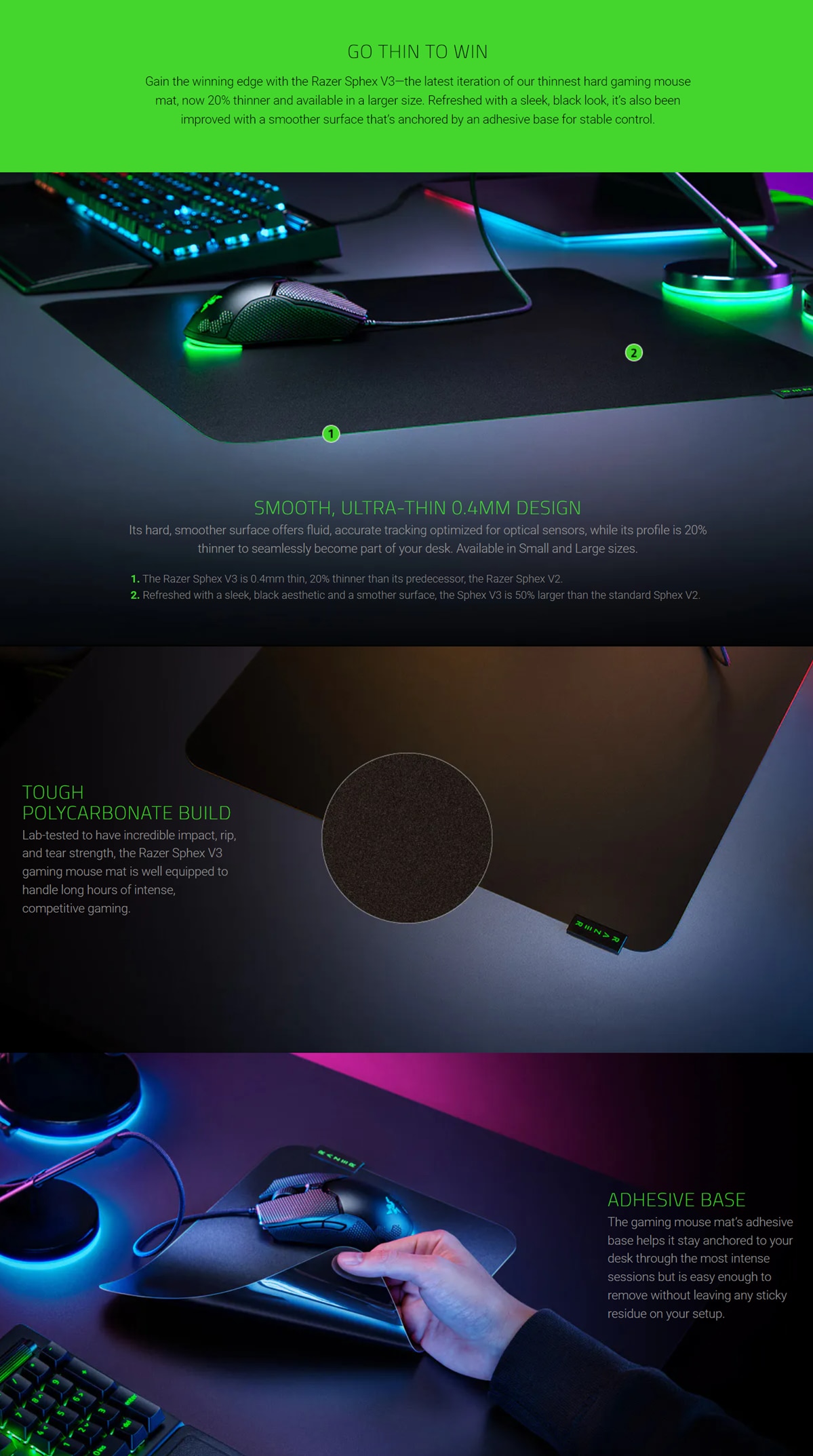 Razer Sphex V3 Mouse Pad