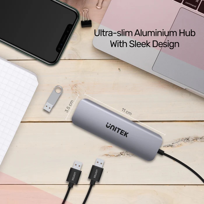 UNITEK H1107F uHUB P5+ 6合1 USB-C 集線器