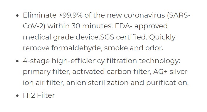 Aurabeat CSP-X1-SF High Efficiency Catalyzed Silver Ion Air Filter for CSP-X1