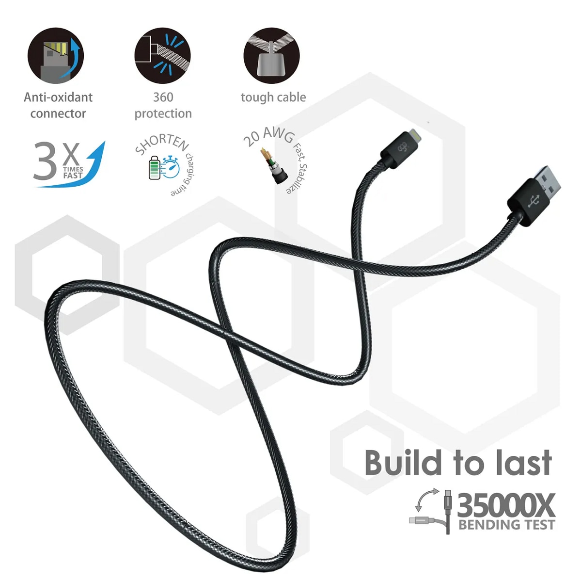 ego ALC-2028 MFi Lightning Cable (200cm)