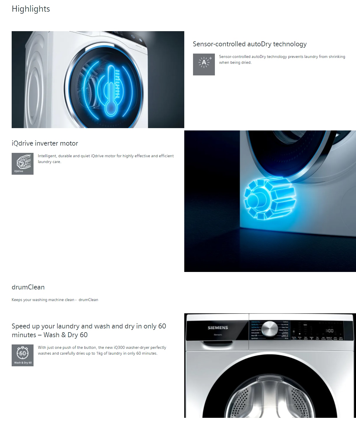 SIEMENS WD14S460HK 8kg 2in1 Front loading Washer Dryer